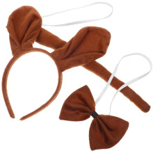 6Pz Set Cosplay Marrone Morbido Peluche
