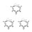 3Pcs Women Anklet Star Foot Chain Elegant Accessory 8