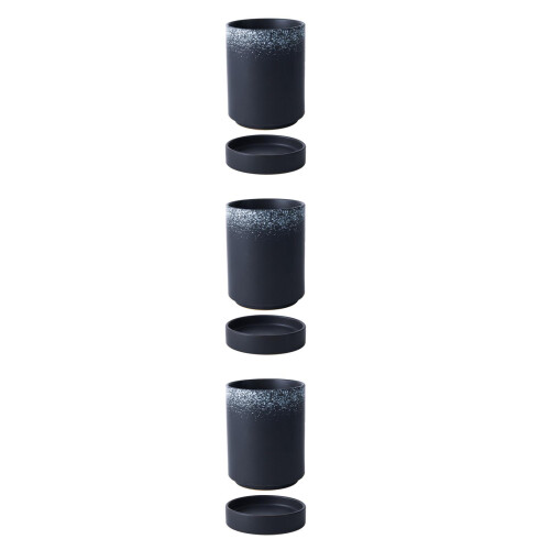 3Pz Contenitore Bacchette Nero Per Casa E Regalo 2
