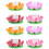 8Pz LED Lotus Assortite Per Decorazioni Acquatiche 5