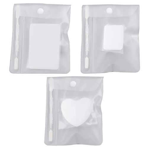 Set Ring Palette Bianca in Acciaio Per Nail Art E 1