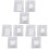 Set Ring Palette Bianca in Acciaio Per Nail Art E 3