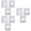 Set Ring Palette Bianca in Acciaio Per Nail Art E 8