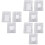 Set Ring Palette Bianca in Acciaio Per Nail Art E 7