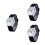 3Pz Orologio Silicone Nero Cartoon Bracciale Comodo E 4