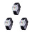 3Pz Orologio Silicone Nero Cartoon Bracciale Comodo E 6