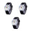 3Pz Orologio Silicone Nero Cartoon Bracciale Comodo E 9