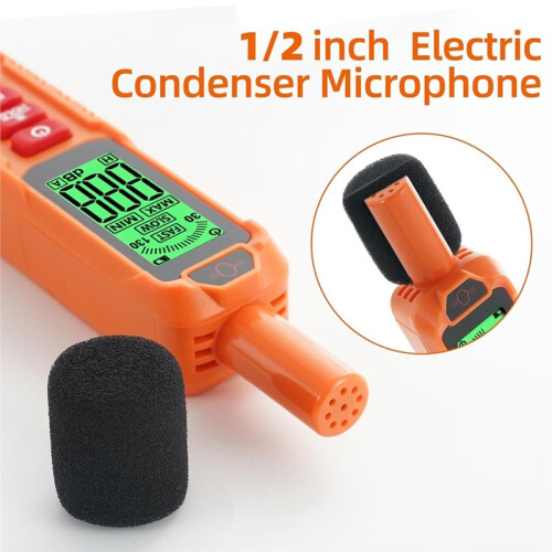 XIAOCETOOL Decibel Meter,Portable Db Meter, Noise Decibel Reader, Sound Level Meter Data Hold, with Backlight Screen 1