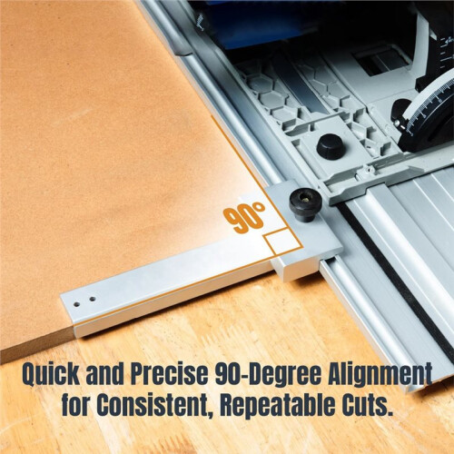 Track Saw Guide Rail Square 90 Right Angle Guide Rail Protractor Adjustable Square Guide for 1