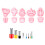 18Pcs Spring Fresh-Cactus Soft Pottery Cutter Earring-Pink 1