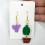 18Pcs Spring Fresh-Cactus Soft Pottery Cutter Earring-Pink 4