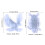 2Pcs Flying Eagle Owls Wall-mounted Semi-stereoscopic Mold-Blue 4
