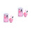 4Sets Duurzaam Plastic Masker Set Voor Vrouwen Multi Gebruik 10