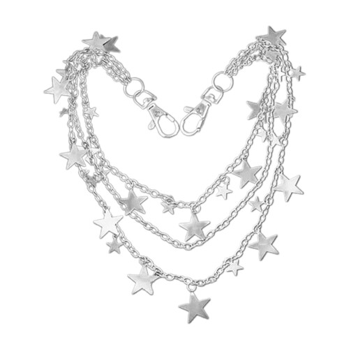 Punk Gothic Layered-Star Pants Chain Multilayer Jeans Chains