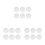 18Pcs White Canvas Panels Round Shape Multi-Media Artist Boards 6