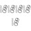 30Pcs Portable Black Segmented Binder Rings Strong Alloy Paper Clips 4