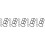 30Pcs Portable Black Segmented Binder Rings Strong Alloy Paper Clips 9