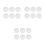 18Pcs White Canvas Panels Round Shape Multi-Media Artist Boards 4