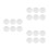 18Pcs White Canvas Panels Round Shape Multi-Media Artist Boards 8