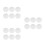 18Pcs White Canvas Panels Round Shape Multi-Media Artist Boards 9