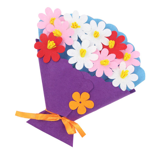 9Pz Bouquet DIY Viola Kit -Da-Te Creativo Per Bambini 2
