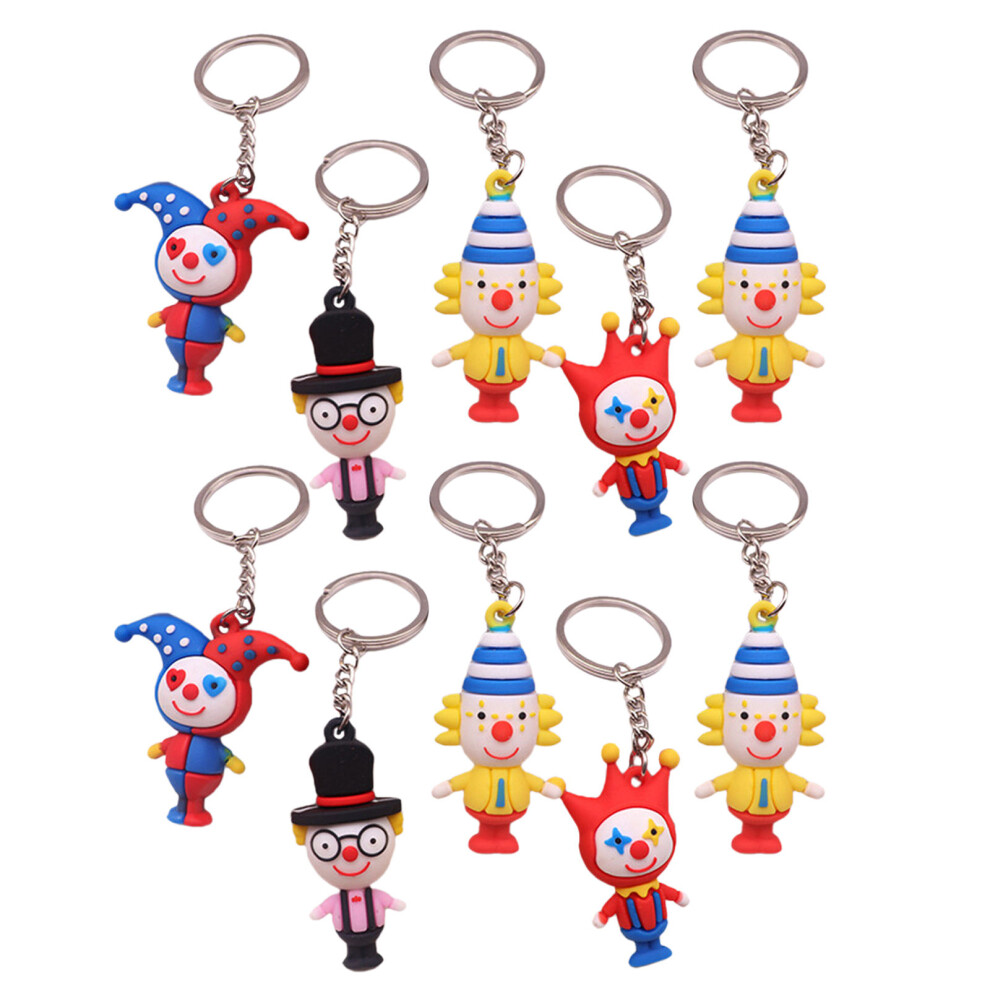 50Szt Dekoracyjne Breloki Do Toreb I Kluczy Z Postacią Klauna-image