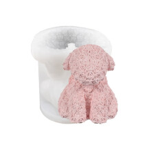 Moule 3D en Silicone en forme d'animal Rose, moule-Nounours