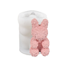 Moule en Silicone pour bougie de saint-valentin,-lapin