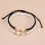 2pcs Luminous Love Lucky Bead Bracelets Handmade String Rope 5