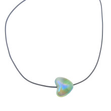 Y2K nuage dégradé coeur clavicule chaîne collier femmes-Vert