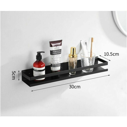 Floating Shelves with Baking Paint Technique, Durable Wall Mounted Rustproof Storage Organizer for Bathroom, Kitchen, and More 1