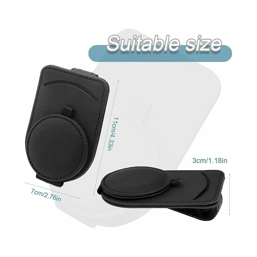 Car Visor Accessory, Strong Magnet Eyeglass Holder For Safe Storage & Quick Access, Universal For Most Glasses Including Sunglasses, Tickets 9169997098542