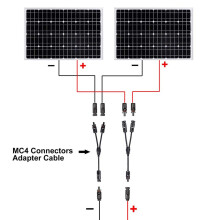 Conectori solari de înaltă calitate, cablu adaptor paralel durabil și sigur pentru sisteme solare fotovoltaice, inele impermeabile cu etanșare