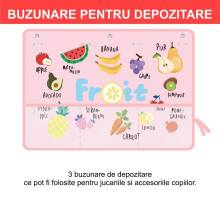 Strapazierfähige Tischsets aus PU-Leder für Kinder, lustige Lernmotive für interaktives, sauberes Essen, 70 x 50 cm