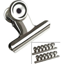 Vielseitige Metall-Scharnierclips, praktische Binderclips für Zuhause, Büro und Schule – Edelstahl mit starkem Federmechanismus,