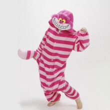 Loungewear-Einteiler für Senioren, wärmend, verspieltes Design, geeignet für Cosplay, Halloween, Weihnachten, mit Schwanz am Rücken für