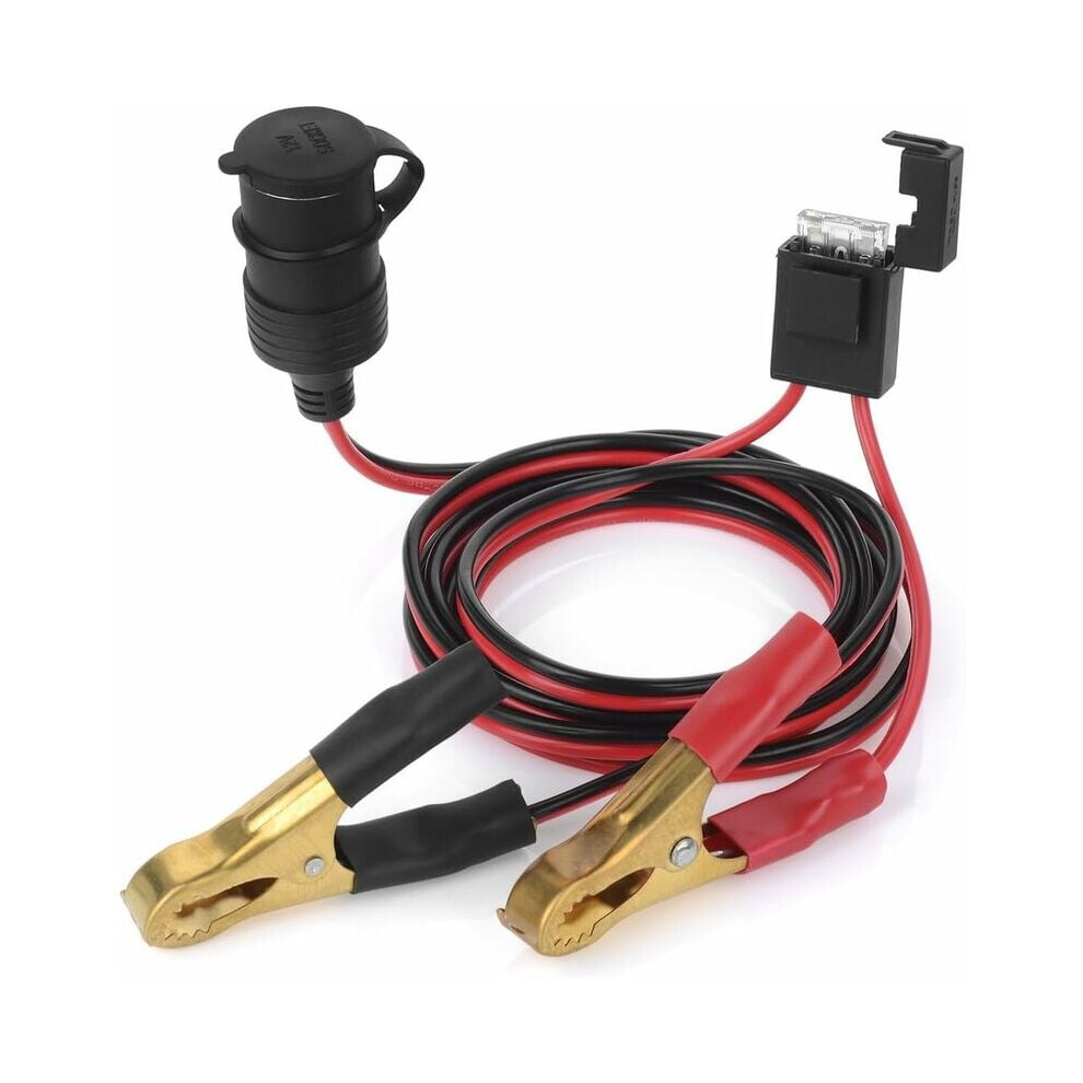 12V Device Powering Extension Cord, Overload Protection With 25A Built-In Fuse And High Conductivity Pure Copper Wire, Electronic Presets Retention 9173940250055