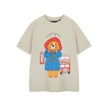 (2-3 Years) Paddington Short Sleeved T-Shirt (Unisex Kids Beige)