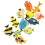 24Stk Lebensechte Tropische Fischmodelle ABS Aquariendeko 1