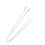 3Stk Haltbare Silberne Brillenkette Kupfer Simple Design 1
