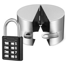 5Sets Außenspülhahn Schloss Mit Zahlenschloss Silber