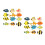 24Stk Lebensechte Tropische Fischmodelle ABS Aquariendeko 9