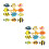 24Stk Lebensechte Tropische Fischmodelle ABS Aquariendeko 8