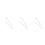 3Stk Haltbare Silberne Brillenkette Kupfer Simple Design 6