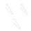3Stk Haltbare Silberne Brillenkette Kupfer Simple Design 5