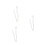 3Stk Haltbare Silberne Brillenkette Kupfer Simple Design 3