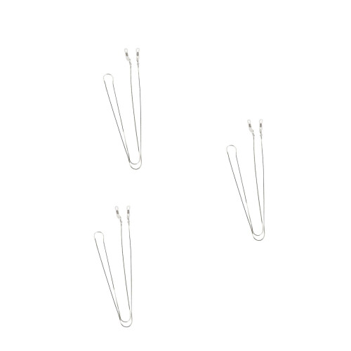3Stk Haltbare Silberne Brillenkette Kupfer Simple Design 2