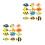24Stk Lebensechte Tropische Fischmodelle ABS Aquariendeko 7