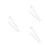 3Stk Haltbare Silberne Brillenkette Kupfer Simple Design 7