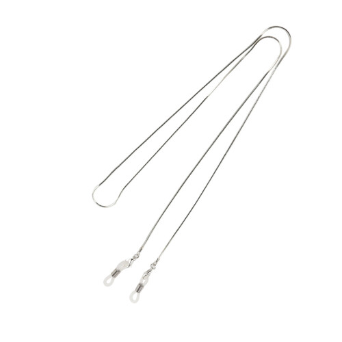 3Stk Haltbare Silberne Brillenkette Kupfer Simple Design 1